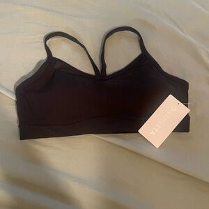 Athleta vital Mesh Women's Black Sports Bra